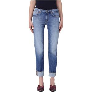Dondup, Dames, Jeans, Blauw, Maat: W34 Denim,