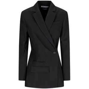 Jacquemus, Dames, Jassen, Zwart, Maat: 2XS