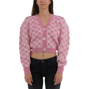 Alessandra Rich, Dames, Truien, Roze, Maat: XS