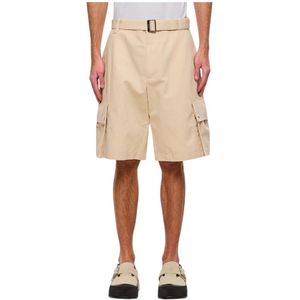Jacquemus, Heren, Korte broeken, Beige, Maat: L Katoen,