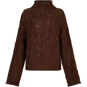 Liu Jo, Dames, Truien, Bruin, Maat: M Wol,