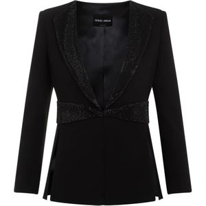 Giorgio Armani, Dames, Jassen, Zwart, Maat: L Zijde,