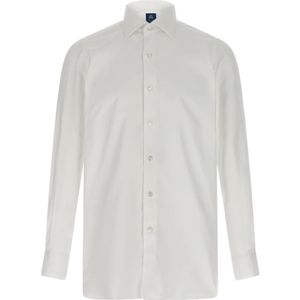 Finamore, Heren, Overhemden, Wit, Maat: 3XL Katoen,