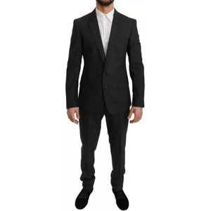 Dolce & Gabbana, Heren, Pakken, Grijs, Maat: M Wol,