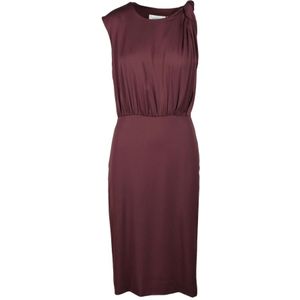 Sportmax, Dames, Jurken, Bruin, Maat: M Zijde,