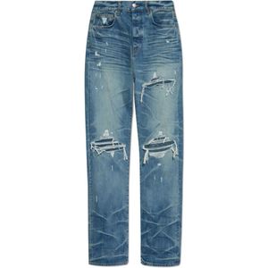 Amiri - Vintage-Effect Jeans - Blauw - Regular Fit - Rechte Beenlijn