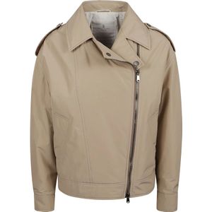 Brunello Cucinelli, Dames, Jassen, Beige, Maat: 2XS Taf,