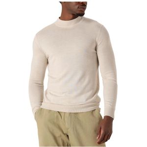 Stefano Lauran, Heren, Truien, Beige, Maat: S Wol,