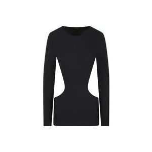 Balenciaga Long Sleeve Tops , Black , Dames , Maat: XS