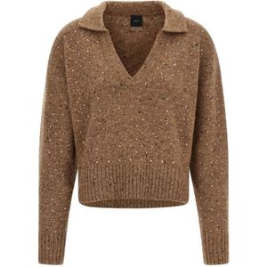 Pinko, Dames, Truien, Bruin, Maat: M Wol,