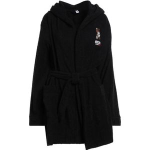 Moschino, Dames, Nachtkleding & Lounge, Zwart, Maat: XL Katoen,