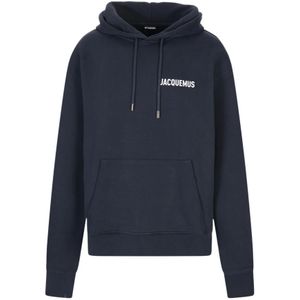 Jacquemus, Heren, Sweatshirts & Hoodies, Blauw, Maat: XS