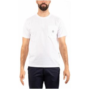 Stone Island, Heren, Tops, Wit, Maat: L