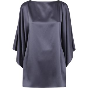 Lanvin, Dames, Blouses & Shirts, Blauw, Maat: M