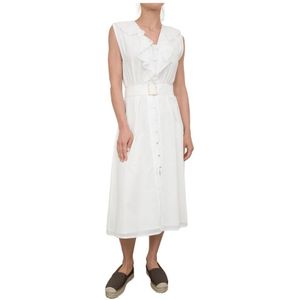 Kocca, Dames, Jurken, Wit, Maat: L Katoen,