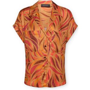 Elena Mirò, Dames, Blouses & Shirts, Veelkleurig, Maat: M Viscose,