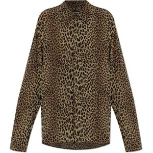 Zadig & Voltaire, Dames, Blouses & Shirts, Bruin, Maat: L Satijn,