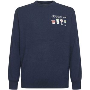 MC2 Saint Barth, Heren, Truien, Blauw, Maat: S Wol,