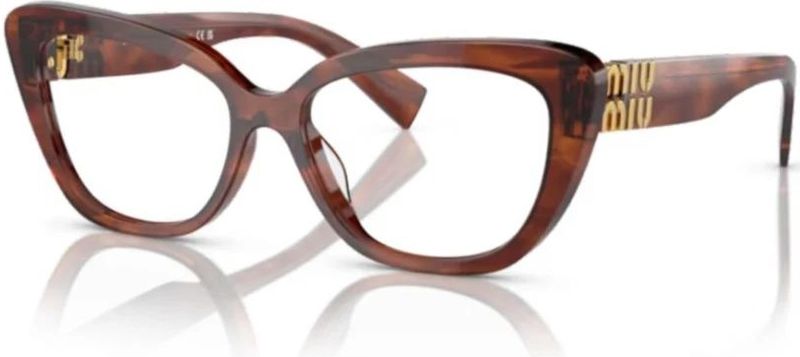 Miu Miu - MU 05V 11Q1O1 - Optische Monturen - Bruin Transparant - Acetaat