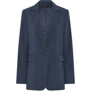 C.Ro, Dames, Jassen, Blauw, Maat: S Viscose,