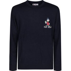 MC2 Saint Barth, Heren, Truien, Blauw, Maat: S Wol,