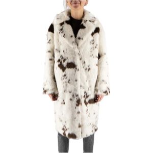 MC2 Saint Barth, Dames, Mantels, Veelkleurig, Maat: S Leer,