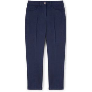 Motivi, Dames, Broeken, Blauw, Maat: 2XS Katoen,