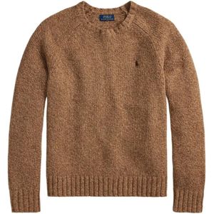 Polo Ralph Lauren, Heren, Truien, Bruin, Maat: M Leer,