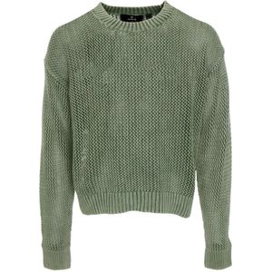 Represent, Heren, Truien, Groen, Maat: L Katoen,