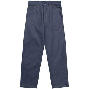 Carhartt Wip - Jeans - Donkerblauw - Heren - Contraststiksels