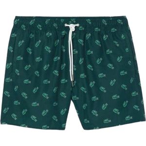 Lacoste, Heren, Badkleding, Groen, Maat: S Poliester,