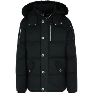 Moose Knuckles, Heren, Jassen, Zwart, Maat: L Katoen,