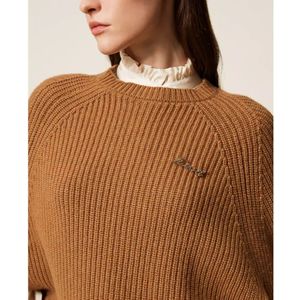 Twinset, Dames, Truien, Bruin, Maat: XS Wol,