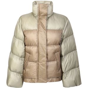 Sacai, Dames, Jassen, Veelkleurig, Maat: L Leer,