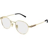 Gucci - Optical Frame - Goudkleurig - Heren Accessoire - Lensdiameter 51 mm