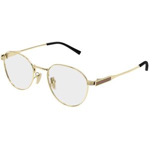 Gucci - Optical Frame - Goudkleurig - Heren Accessoire - Lensdiameter 51 mm