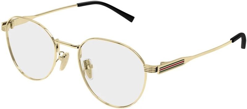 Gucci - Optical Frame - Goudkleurig - Heren Accessoire - Lensdiameter 51 mm