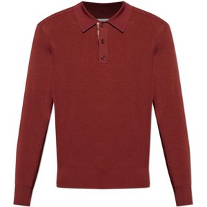 Burberry, Heren, Truien, Rood, Maat: M Wol,