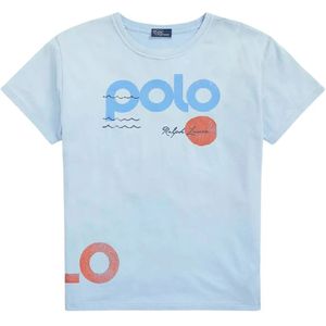 Ralph Lauren, Dames, Tops, Blauw, Maat: L Katoen,