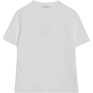 Max Mara, Dames, Tops, Wit, Maat: M Katoen,