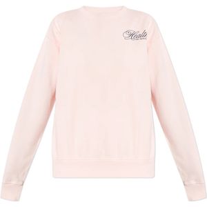 Sporty & Rich, Dames, Sweatshirts & Hoodies, Roze, Maat: L Katoen,