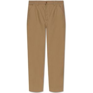 Versace, Heren, Broeken, Bruin, Maat: M Katoen,