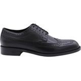 BOSS BLACK - Derby Herenschoenen - Effen - Runderleer - Gaatjesmotief - Vetersluiting