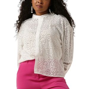 Ydence, Dames, Blouses & Shirts, Wit, Maat: XS