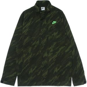 Nike, Heren, Jassen, Groen, Maat: M Katoen,