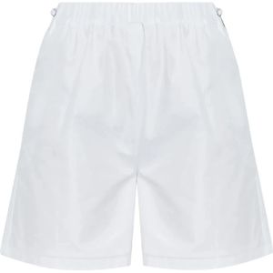 Max Mara, Dames, Korte broeken, Wit, Maat: S Katoen,