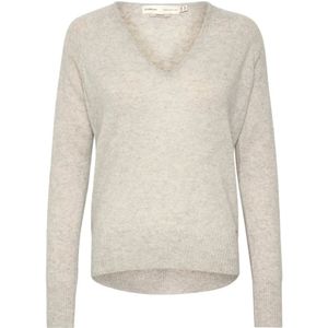 InWear, Dames, Truien, Grijs, Maat: S/M Leer,