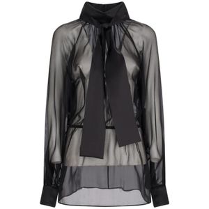 Dolce & Gabbana, Dames, Blouses & Shirts, Zwart, Maat: M
