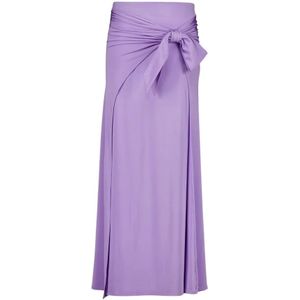 Rabanne, Dames, Rokken, Paars, Maat: 2XS Satijn,