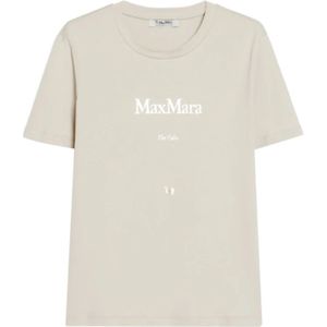 Max Mara, Dames, Tops, Beige, Maat: L Katoen,